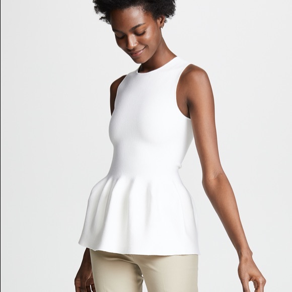 theory classic peplum top